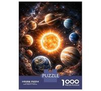 Rompecabezas De 1000 Piezas para Adolescentes Rompecabezas Solar System in Space Rompecabezas para Adultos Juegos Relajantes Desafío Difícil 38x26cm/1000pcs