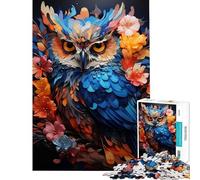Rompecabezas de 1000 Piezas para Adolescentes Rompecabezas Spirit Owl Juguetes de decoración para el hogar de 1000 Piezas difíciles Ideales para Reducir el estrés (75x50cm)