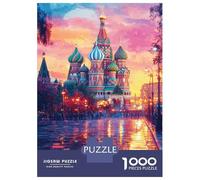 Rompecabezas De 1000 Piezas para Adolescentes Rompecabezas St. Basil's Splendor Rompecabezas para Adultos Juego Práctico Patrón De Montaje 52x38cm/1000pcs