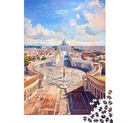 Rompecabezas De 1000 Piezas para Adolescentes Rompecabezas St. Peter's Basilica, Vatican City-3 Rompecabezas para Adultos Juego Práctico Patrón De Montaje 70x50cm/1000pcs