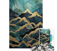 Rompecabezas de 1000 Piezas para Adolescentes Rompecabezas Surrealista de Paisaje mítico para Adultos Juegos Familiares Decoración Actividades Divertidas en casa (Tamaño 38x52cm)