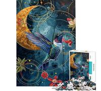 Rompecabezas de 1000 Piezas para Adolescentes Rompecabezas surrealistas de colibríes para Adultos Juegos relajantes Que mejoran la Memoria Regalos para Amigos y Familiares (tamaño 38x26cm)