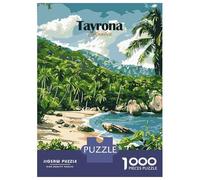 Rompecabezas De 1000 Piezas para Adolescentes Rompecabezas Tayrona Colombia Beach Scene Juego Práctico Carrera De Velocidad Manual Oferta como Regalos para Toda La Familia 70x50cm/1000pcs