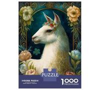 Rompecabezas De 1000 Piezas para Adolescentes Rompecabezas The Llama Rompecabezas para Adultos Juego Práctico Patrón De Montaje 52x38cm/1000pcs
