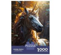 Rompecabezas De 1000 Piezas para Adolescentes Rompecabezas The White Unicorn Rompecabezas Juguetes DIY Decoración del Hogar Regalos Y Cumpleaños Únicos 38x26cm/1000pcs