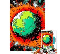 Rompecabezas de 1000 Piezas para Adolescentes Rompecabezas Tierra frágil Tellus para Adultos Juguetes de Bricolaje Carrera de Velocidad Manual Regalo Ideal para Toda la Familia (tamaño 50x75cm)