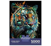 Rompecabezas De 1000 Piezas para Adolescentes Rompecabezas Tiger Art Series Style 2 Rompecabezas Juegos Familiares Decoración del Hogar Regalos Y Cumpleaños Únicos 70x50cm/1000pcs