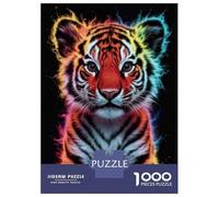 Rompecabezas De 1000 Piezas para Adolescentes Rompecabezas Tiger Baby para Adultos Juego Familiar Análisis Y Lógica Ayuda Al Cerebro A Ejercitarse 38x26cm/1000pcs