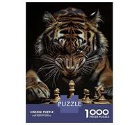 Rompecabezas De 1000 Piezas para Adolescentes Rompecabezas Tiger Chess Rompecabezas Juegos Relajantes Una Obra De Arte Cumpleaños 52x38cm/1000pcs