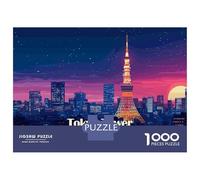 Rompecabezas De 1000 Piezas para Adolescentes Rompecabezas Tokyo Tower at Night Rompecabezas para Adultos Juego Práctico Una Obra De Arte para Cumpleaños, Navidad 70x50cm/1000pcs
