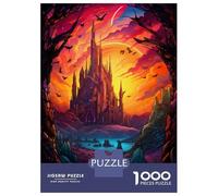 Rompecabezas De 1000 Piezas para Adolescentes Rompecabezas Tower of The Elven Mage Rompecabezas para Adultos Juego Familiar Análisis Y Lógica Cumpleaños 38x26cm/1000pcs