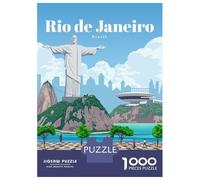 Rompecabezas De 1000 Piezas para Adolescentes Rompecabezas Travel to Rio De Janeiro Rompecabezas Juegos Familiares Decoración del Hogar Regalos Y Cumpleaños Únicos 52x38cm/1000pcs