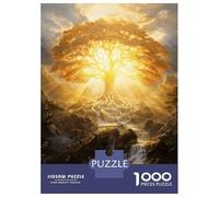 Rompecabezas De 1000 Piezas para Adolescentes Rompecabezas Tree of Eternal Light Rompecabezas Juegos Relajantes Regalo De Cumpleaños Regalos para Reducir El Estrés 70x50cm/1000pcs