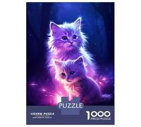 Rompecabezas De 1000 Piezas para Adolescentes Rompecabezas Two Little Cat Rompecabezas para Adultos Juego Práctico Una Obra De Arte para Cumpleaños, Navidad 52x38cm/1000pcs