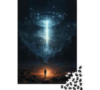 Rompecabezas De 1000 Piezas para Adolescentes Rompecabezas UFO Over Mountain Range Juego Práctico Carrera De Velocidad Manual Oferta como Regalos para Toda La Familia 70x50cm/1000pcs
