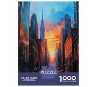 Rompecabezas De 1000 Piezas para Adolescentes Rompecabezas Urban Sunset Art Rompecabezas para Adultos Juegos Relajantes Desafío Difícil 70x50cm/1000pcs
