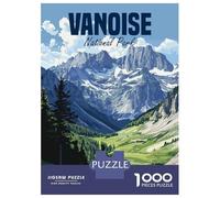 Rompecabezas De 1000 Piezas para Adolescentes Rompecabezas Vanoise National Park Vintage Juego Práctico Carrera De Velocidad Manual Oferta como Regalos para Toda La Familia 52x38cm/1000pcs