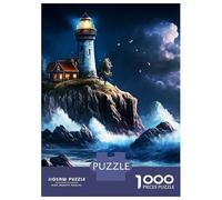 Rompecabezas De 1000 Piezas para Adolescentes Rompecabezas View of The Lighthouse Rompecabezas para Adultos Juegos Relajantes Alivia El Estrés Difícil Y Desafiante 52x38cm/1000pcs