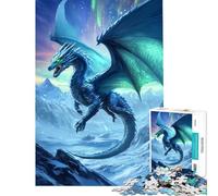 Rompecabezas de 1000 Piezas para Adolescentes Rompecabezas Vuelo del Dragón de Hielo para Adultos Juguetes de Bricolaje Carrera de Velocidad Manual Oferta como Regalo para Toda la Familia (50x75cm)