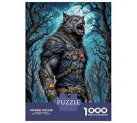 Rompecabezas De 1000 Piezas para Adolescentes Rompecabezas Werewolf Fantasy Art Print para Adolescentes Juegos Divertidos Una Obra De Arte para Cumpleaños, Navidad 70x50cm/1000pcs