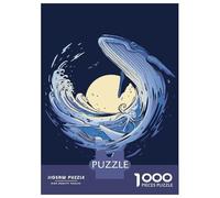 Rompecabezas De 1000 Piezas para Adolescentes Rompecabezas Whale Fish Painted Rompecabezas para Adultos Juego Práctico Patrón De Montaje 70x50cm/1000pcs