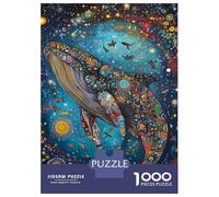 Rompecabezas De 1000 Piezas para Adolescentes Rompecabezas Whale of A Tale Rompecabezas para Adultos Juego Práctico Patrón De Montaje 52x38cm/1000pcs