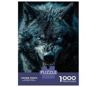 Rompecabezas De 1000 Piezas para Adolescentes Rompecabezas Wild Black Wolf Rompecabezas para Adultos Juego Práctico Patrón De Montaje 38x26cm/1000pcs
