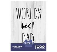 Rompecabezas De 1000 Piezas para Adolescentes Rompecabezas Worlds Best Dad Rompecabezas Juguetes DIY Decoración del Hogar Regalos Y Cumpleaños Únicos 52x38cm/1000pcs