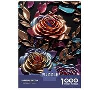 Rompecabezas De 1000 Piezas para Adolescentes Rose Metallic Rainbow Rompecabezas para Adolescentes Juego De Ingenio Decoración De Pared Difícil Y Desafiante 38x26cm/1000pcs