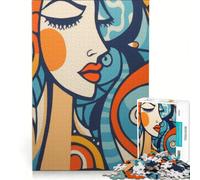 Rompecabezas de 1000 Piezas para Adolescentes Rostro Femenino de Picasso Juego Imposible interacción Entre Padres e Hijos cumpleaños 38x26cm
