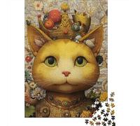 Rompecabezas De 1000 Piezas para Adolescentes Royal Cat Jigsaw Puzzle Rompecabezas para Adultos Juego Práctico Arte De Pared Oferta como Regalos para Toda La Familia 52x38cm/1000pcs