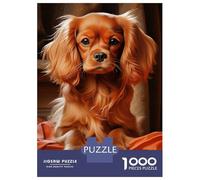 Rompecabezas De 1000 Piezas para Adolescentes Ruby Cavalier King Charles Spaniel Rompecabezas para Adultos Juegos Relajantes Mejora La Memoria Ayuda A Ejercitar El Cerebro 70x50cm/1000pcs