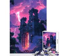 Rompecabezas de 1000 Piezas para Adolescentes ruinas Antiguas al Atardecer decoración del hogar Juguetes Obras de Arte Regalo Juegos de relajación con Piezas de Formas aleatorias Totalmente