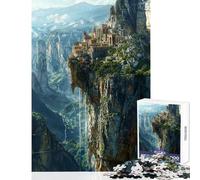 Rompecabezas de 1000 Piezas para Adolescentes Ruinas del Santuario Olvidado Juego Educativo desafío difícil Juguete Educativo Juego desafiante Regalos (50x75cm)