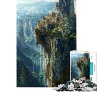 Rompecabezas de 1000 Piezas para Adolescentes Ruinas del Santuario Olvidado Rompecabezas para Adultos Juguete Decoración de Pared Arte de Pared cumpleaños y Navidad (Tamaño 38x26cm)