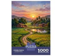 Rompecabezas De 1000 Piezas para Adolescentes Rural Indian Village at Sunset Rompecabezas para Adultos Juguetes Antiestrés Difícil Difícil Cumpleaños Y Navidad 38x26cm/1000pcs