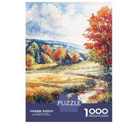 Rompecabezas De 1000 Piezas para Adolescentes Rustic Autumn Cabin Rompecabezas para Adultos Juegos Divertidos Desafío Difícil para Cumpleaños, Navidad 70x50cm/1000pcs