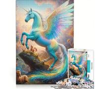 Rompecabezas de 1000 Piezas para Adolescentes: Safari fantástico de Pegaso, Juegos Familiares, Divertidos y con Humor, Ideales para Decorar el Escritorio 50x75cm