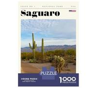 Rompecabezas De 1000 Piezas para Adolescentes Saguaro National Park Travel Art Rompecabezas para Adultos Juguete Decoración De Pared Decoración Cumpleaños, Navidad 52x38cm/1000pcs