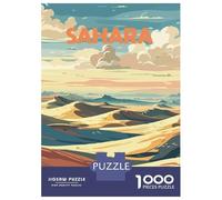 Rompecabezas De 1000 Piezas para Adolescentes Sahara Desert Landscape Art Rompecabezas para Adultos Juego Práctico Decoración De Pared Regalos Y Cumpleaños Únicos 70x50cm/1000pcs