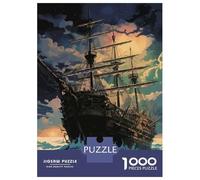 Rompecabezas De 1000 Piezas para Adolescentes Sailing Into The Night Rompecabezas para Adultos Juegos Relajantes Pero Divertidos Y Humorísticos 52x38cm/1000pcs