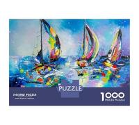 Rompecabezas De 1000 Piezas para Adolescentes Sailing Races Rompecabezas para Adultos Juguetes Antiestrés Corte De Precisión Regalos para Amigos Y Familiares 70x50cm/1000pcs