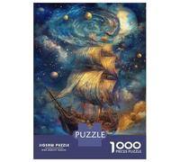 Rompecabezas De 1000 Piezas para Adolescentes Sailing The Cosmos -1 Rompecabezas para Adultos Juegos De Relajación Ensamblaje De Patrones Diversión En Casa Actividades, 38x26cm/1000pcs