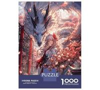 Rompecabezas De 1000 Piezas para Adolescentes Sakura Anime Girl Dragon Rompecabezas para Adultos Juego Práctico Decoración Gran Regalo para Jugar 70x50cm/1000pcs