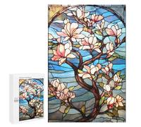 Rompecabezas de 1000 piezas para adolescentes Sakura Bloom Japonés Art Puzzles para adultos Juegos de Relajación Compilación de patrones interacción entre padres e hijos 1000 piezas