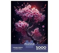 Rompecabezas De 1000 Piezas para Adolescentes Sakura Cherry Blossom Rompecabezas para Adultos Juego De Ingenio para Mejorar La Memoria Regalos para Amigos Y Familiares 70x50cm/1000pcs