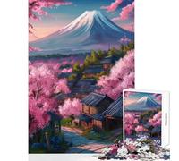 Rompecabezas de 1000 Piezas para Adolescentes Sakura Fuji Mountain Dream Juguetes antiestrés Regalos para Mujeres y Hombres Juego Educativo desafío Educativo tamaño 50x75cm