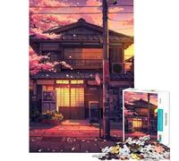 Rompecabezas de 1000 Piezas para Adolescentes Sakura House Actividades Divertidas en casa para Mejorar la Memoria Juguete Decorativo para Pared para Mayores de 14 años (38x26cm)