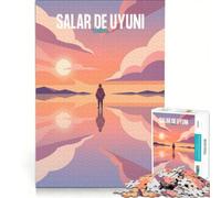 Rompecabezas de 1000 Piezas para Adolescentes Salar de Uyuni, Juegos relajantes, Actividades Divertidas en casa, Gran Regalo para los Amantes de los Videojuegos 50x75cm
