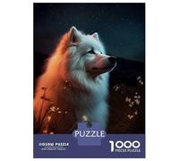 Rompecabezas De 1000 Piezas para Adolescentes Samoyed Dogs Rompecabezas para Adultos Juguetes De Bricolaje Decoración del Hogar Juego Desafiante Regalos 52x38cm/1000pcs